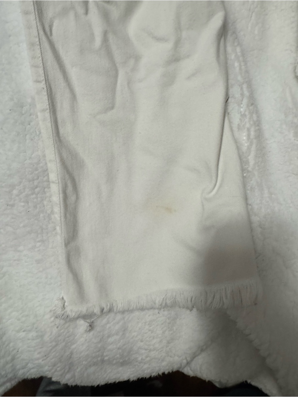 GUESS White Ripped Flare Jeans - Picture 6 of 8